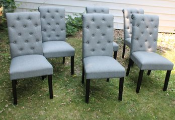 6 Gray Dining Chairs!!!  (A-50)