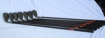 TaylorMade Firesole Bubble Iron Set 3,4,5,6,7,9,p Regular Graphite Shafts. Golf Clubs (D-10)