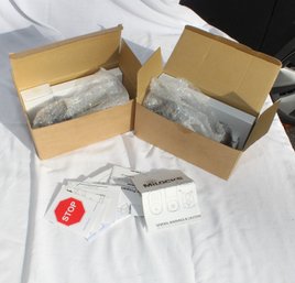 Milocks Keyless Satin Nickel & Antique Brass Entry Door Knob Keypad. (D-20)