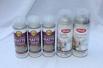 Acrylic Coating Spray Satin, Matte & UV Resistant Clear.