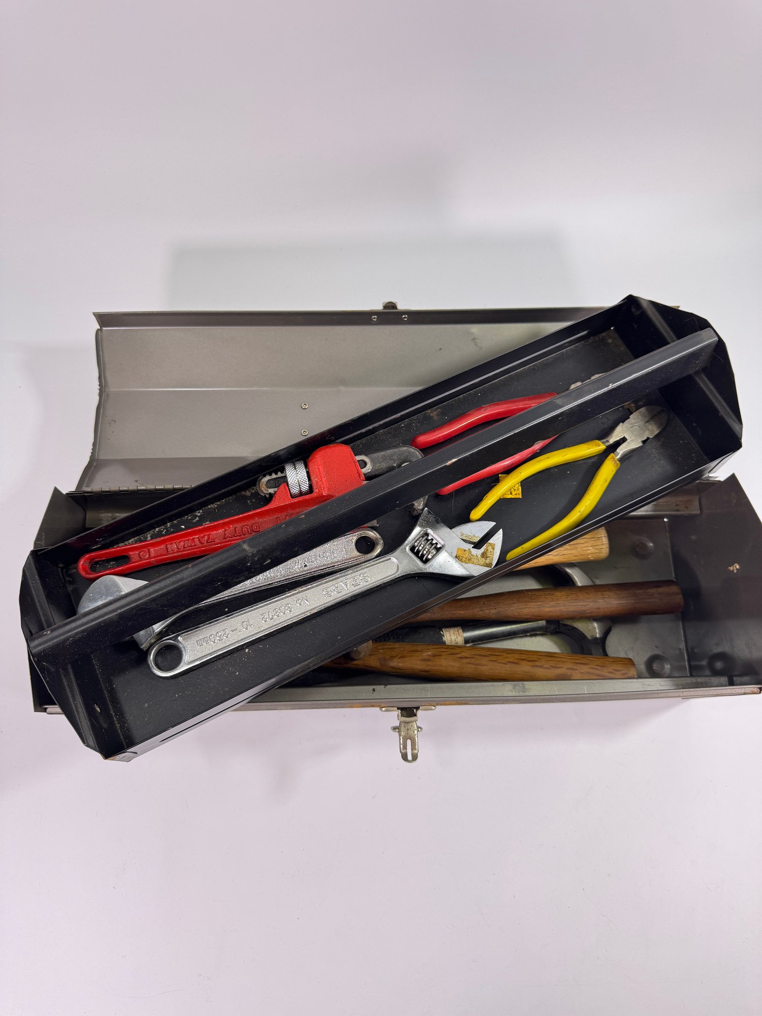 Vintage Vermont American 19 Inch Metal Tool Box And All Tools And ...