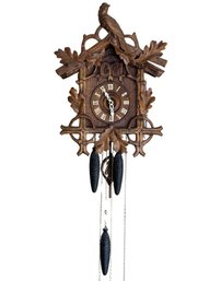 Antique German Black Forest Cuckoo And Quail Cuckoo Clock