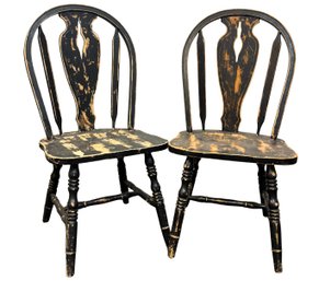 Spindle Back Chairs - Need Repair & Refinishing