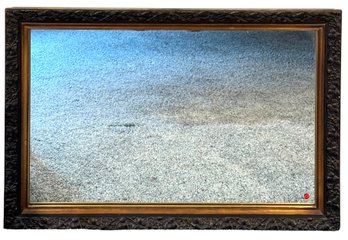 Large Ornate Floral Themed Framed Mirror