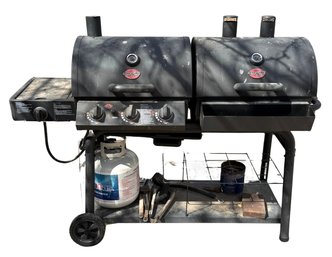 Char-Griller Dual Function Grill And Smoker With Empty Propane Tank