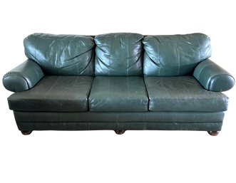 Green Leather Sofa