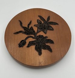Vintage Batik Printing Block Frame - Floral Design