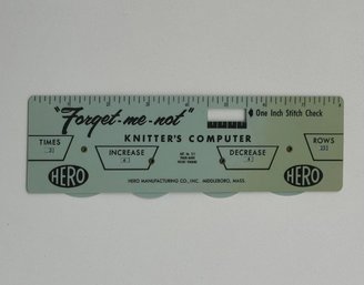 Vintage Hero Forget Me Not Knitter's Computer