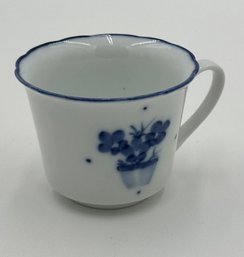 BIA Cordon Blue C. Steele Teacup - White With Blue Floral Accent