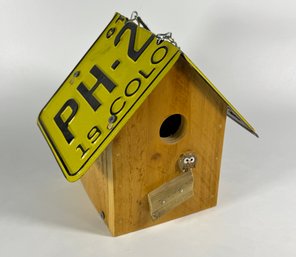 License Plate Birdhouse