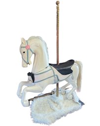 Vintage Stein And Goldstein Solid Wood Carousel Horse Reproduction - Full Size Beautiful Piece Of History