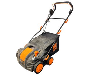 Wen 16 Inch Electric Dethatcher And Scarifier With Collection Bag