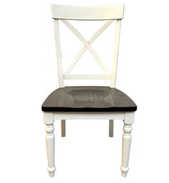 Two Tone Farmhouse Style Wooden Dining Chair