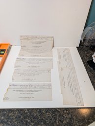 Vintage 1941-1942 Laird Schober & Co. Shoe Factory Pay Stub Envelopes - Haverhill, Mass.