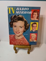 Vintage February 1955 TV Radio Mirror Magazine Betty White Cover With Original Advertisements