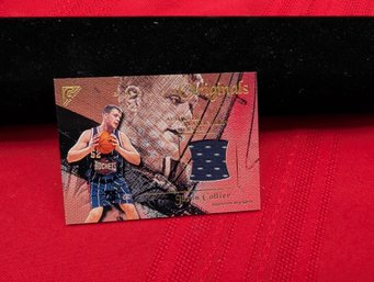 2001 Topps Gallery Originals Jason Collier Houston Rockets Authentic Jersey Relic Card