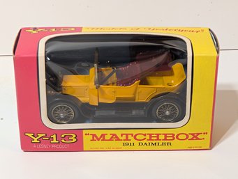 Matchbox Lesney Models Of Yesteryear Y-13 1911 Daimler Yellow In Original Box