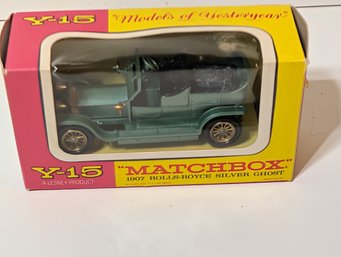 Matchbox Lesney Models Of Yesteryear Y-15 1907 Rolls-Royce Silver Ghost In Original Box