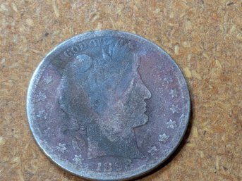 Barber Quarter 1898 S San Francisco Mint 90% Silver Key Date Issue