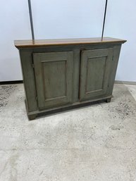 Vintage Distressed Green Side Board