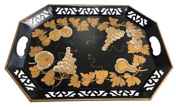 Vintage Handpainted Toleware Serving Tray