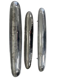 Vintage Canoe-Style Olive Dishes (3-Piece Set)