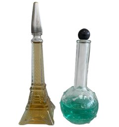 Grouping Of Vintage Glass Perfume Decanters (2-Piece Set) #4
