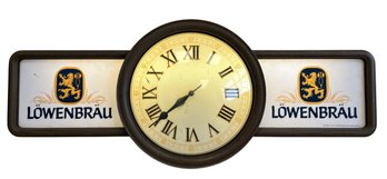 Vintage Lowenbrau Illuminated Advertising Wall Clock