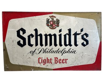 Vintage Schmidt's Of Philadelphia Light Beer Commercial Advertisement Sign (OVERSIZED)