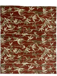 Terracotta Bamboo Forest Area Rug