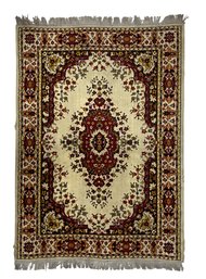 Traditional Fringed Persian-Style Medallion Area Rug
