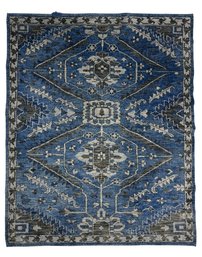 Indigo Medallion Tribal Area Rug