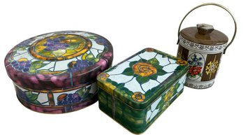 Vintage Decorative Tin Collection #1 (3-Piece Set)