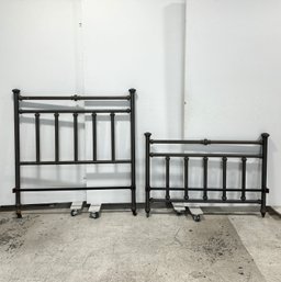 Vintage Full Size Metal Headboard & Footboard **rAILS NOT INCLUDED** (2-piece Set)