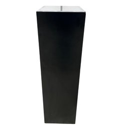 Sleek Black Display Pedestal With Transparent Top #2