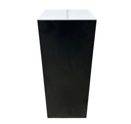Sleek Black Display Pedestal With Opaque Top #1