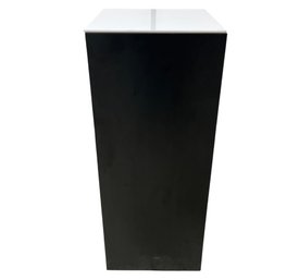 Sleek Black Display Pedestal With Opaque Top #2