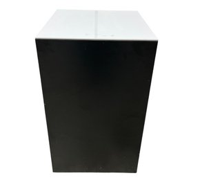 Sleek Black Display Pedestal With Opaque Top (Wide) #3