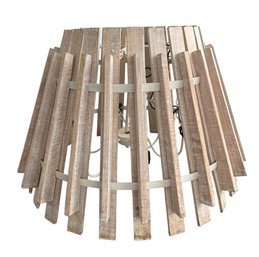 Slatted Wood Pendant Light **NOT TESTED**