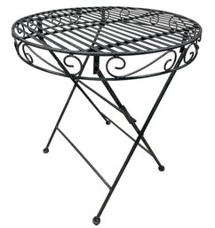 Folding Metal Bistro Table #1