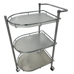 Capsule Frosted Tiered Serving Cart