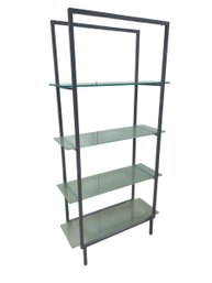 Metal & Glass Shelving Unit