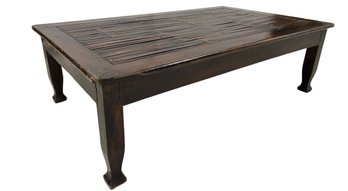 Ming-Style Bamboo Inset Coffee Table