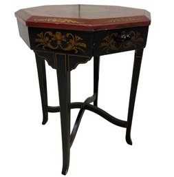 Chinoiserie-Style Octagonal Accent Table