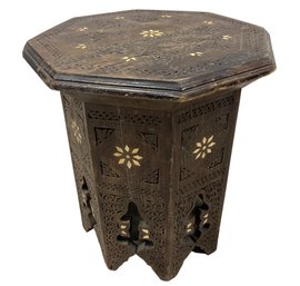 Moroccan-Style Octagonal Tabouret Side Table