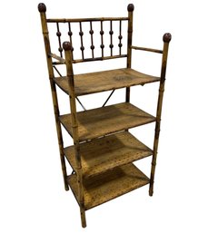 Victorian-Style Bamboo Etagere