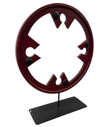 Contemporary Industrial Disc Sculpture