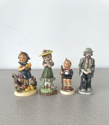 Grouping Of Vintage Porcelain Figurines (4-Piece Set)