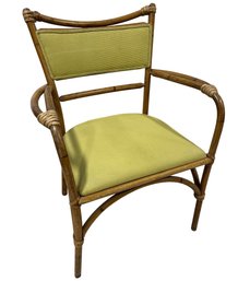 Mid-Century Tropical Wooden Armchair