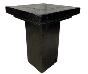 Black Pedestal Table